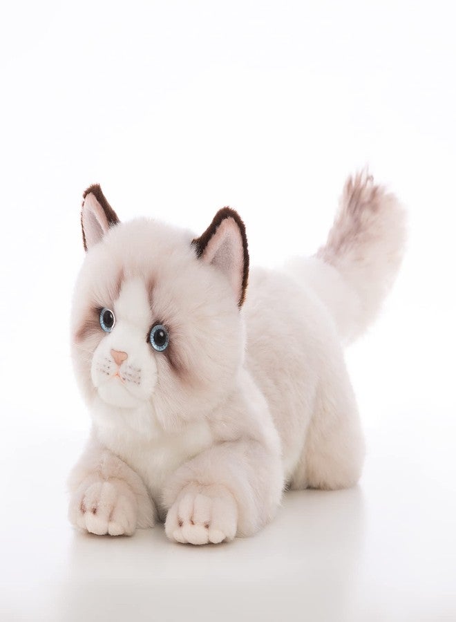CU-MATE 20 Inch- Gray Ragdoll Cat Plush Stuffed Animal Toys -Realistic Ann Baker Cat Handmade Plush Toy Present Gift - Image 1